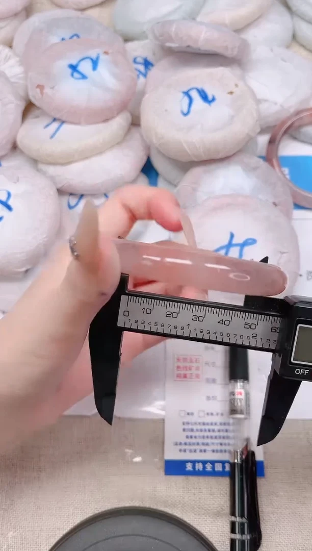 未镶嵌手镯石英质玉172-58桃