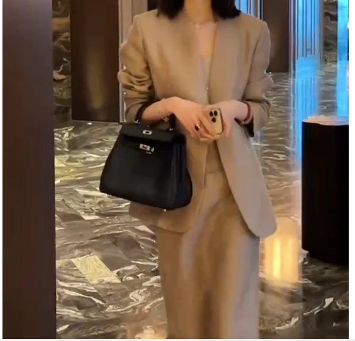 2025春季新款时尚女装爆款轻熟搭配网红外套裙子套装女曦