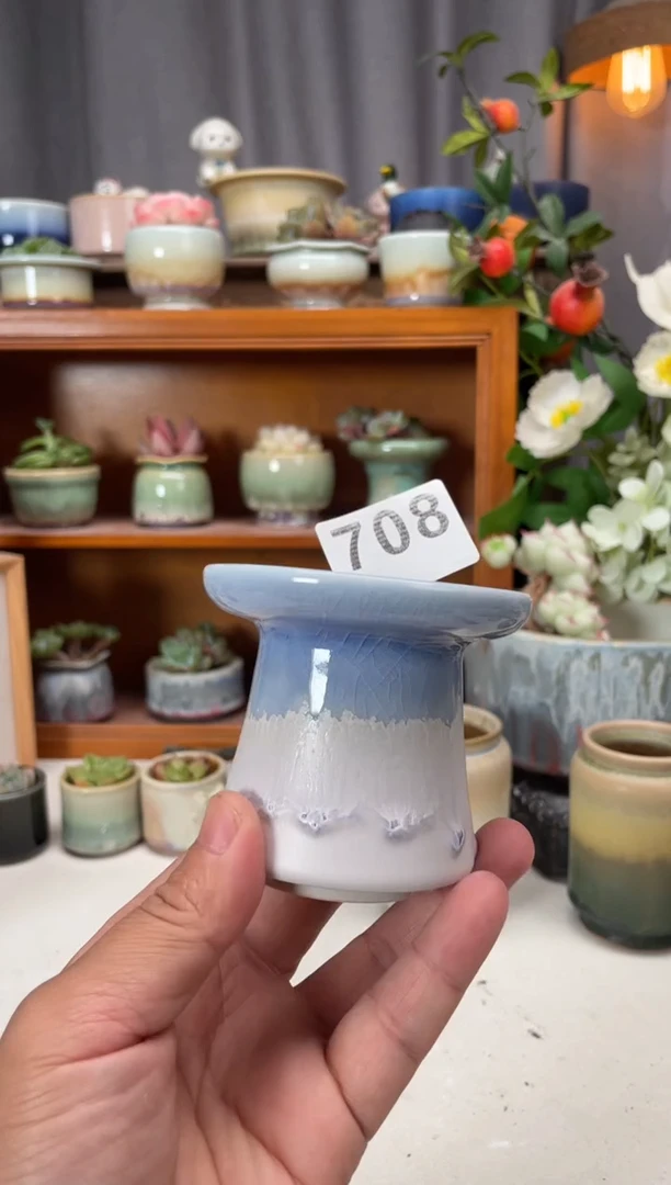 瓷片708知木小芳花盆