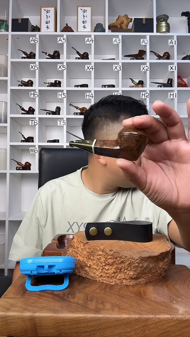 木搜***着意大利石楠木烟斗