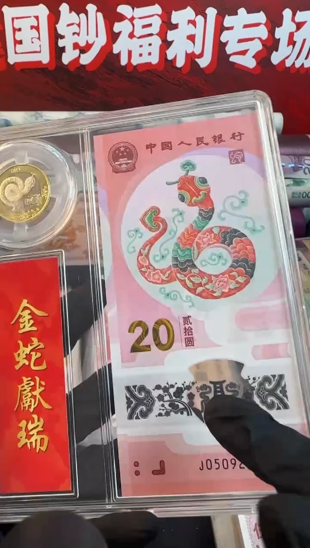 塑料蛇钞 单张 一钞一币