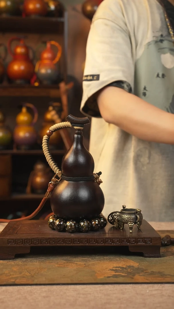 280大漆葫芦一物一拍记葫堂出品不带手串