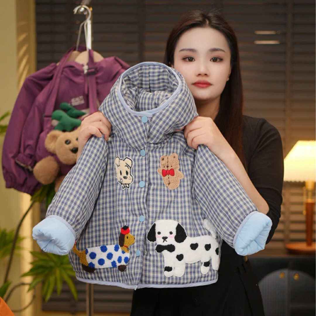 【棉服小狗】2024秋季新品萌娃穿搭潮流加厚男女童棉服外套58125