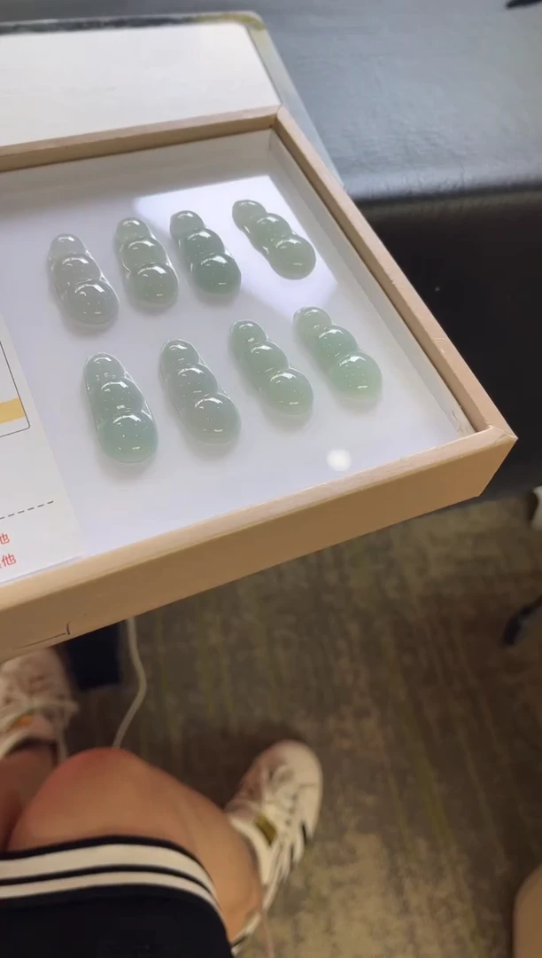 颈饰未镶嵌翡翠Q125 多样性发一件/配绳子