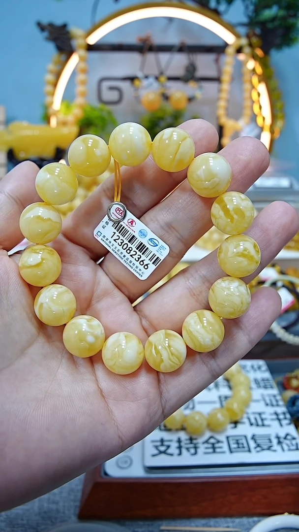 【闪购商品】蜜蜡手串未镶嵌14+******