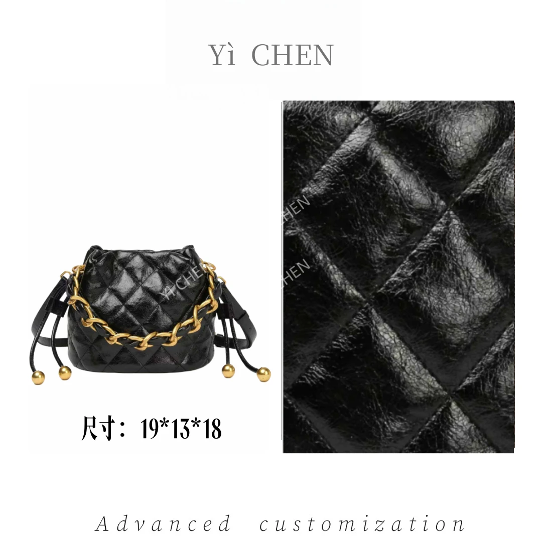 【Yì CHEN】BF-66609-黑色 简约时尚女士新款轻奢单肩斜跨包