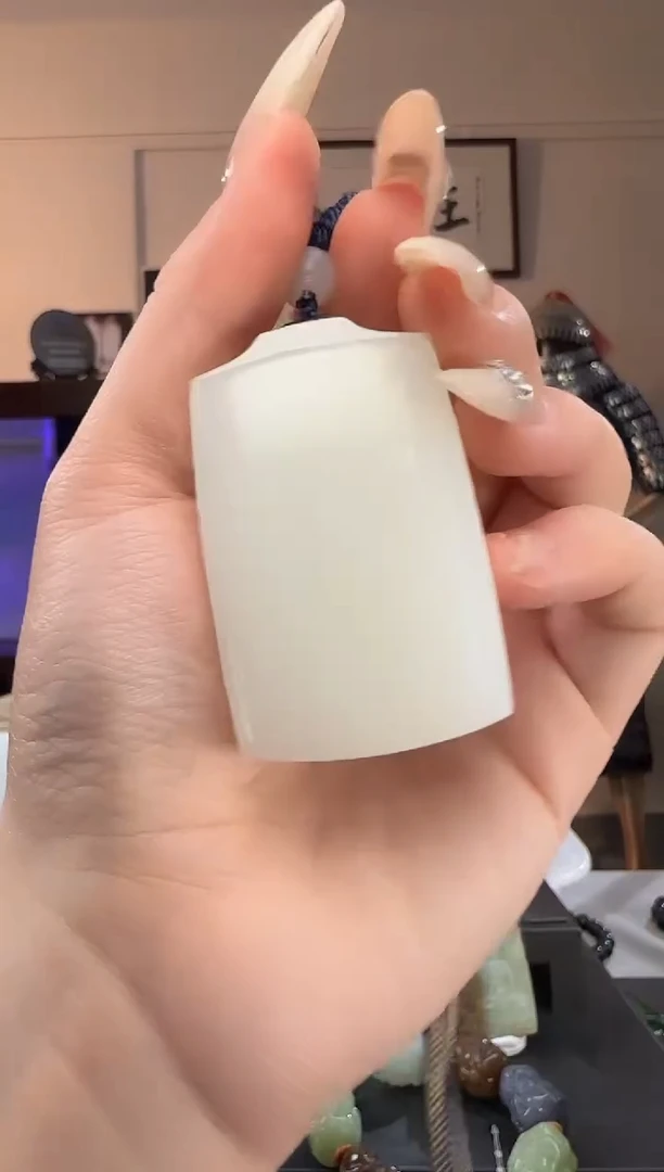 颈饰未镶嵌和田玉白玉无事牌