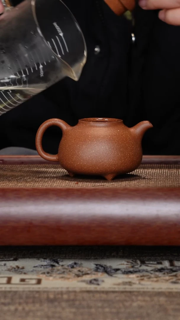 【闪购商品】紫砂茶壶微瑕三足乳鼎段泥半手工