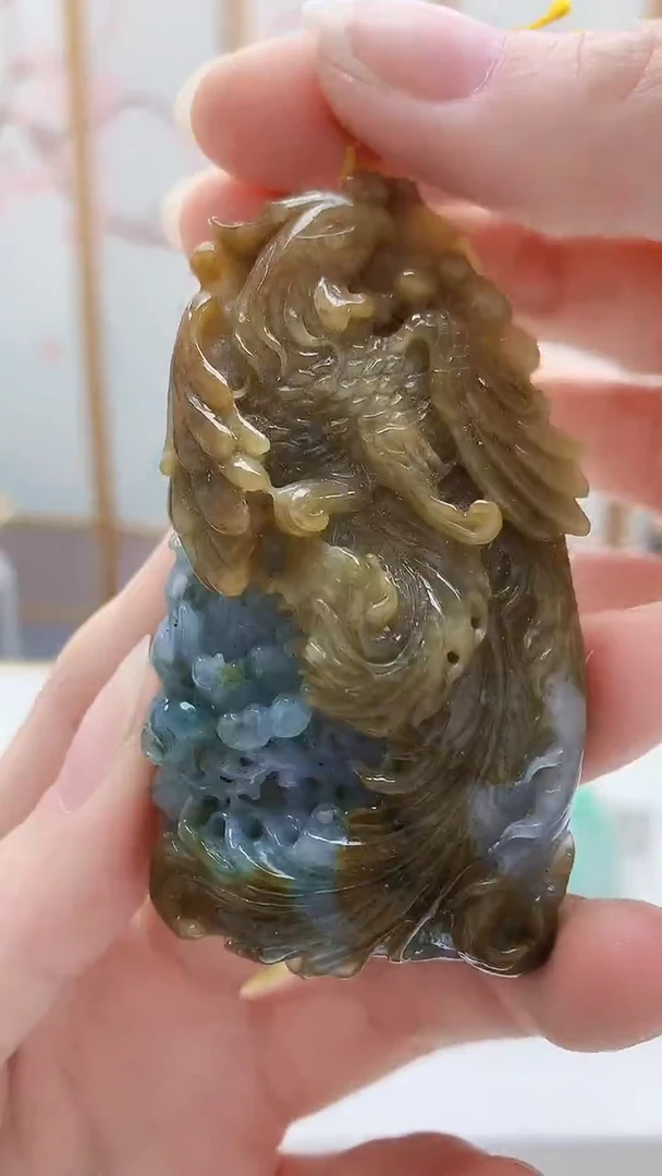 未镶嵌定制翡翠5129ry-毛货挂件41
