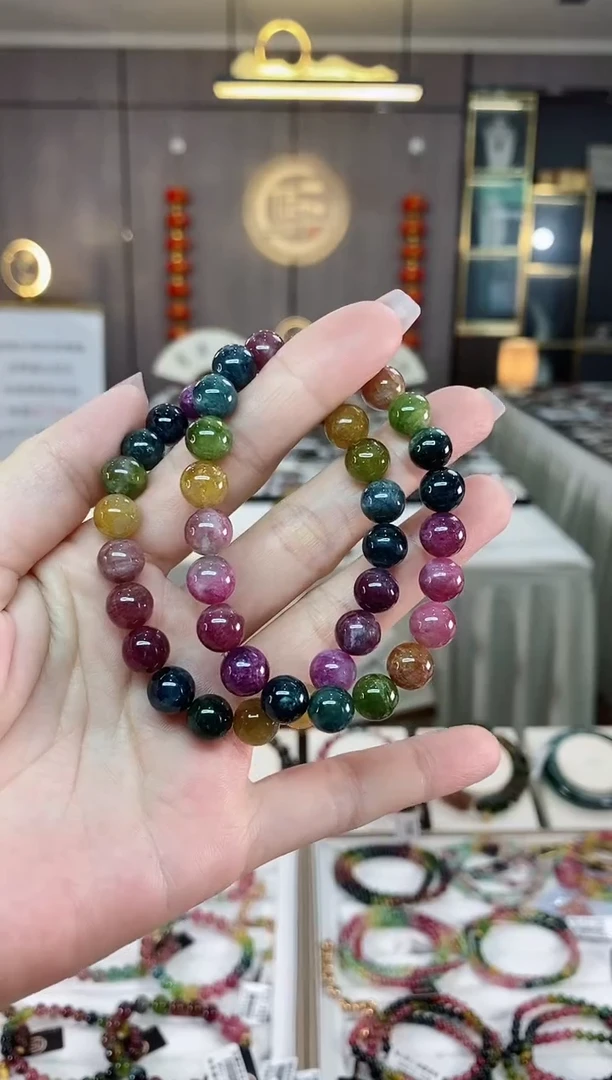 【闪购商品】碧玺单圈手串8mm+未镶嵌（多样性发一条）hon