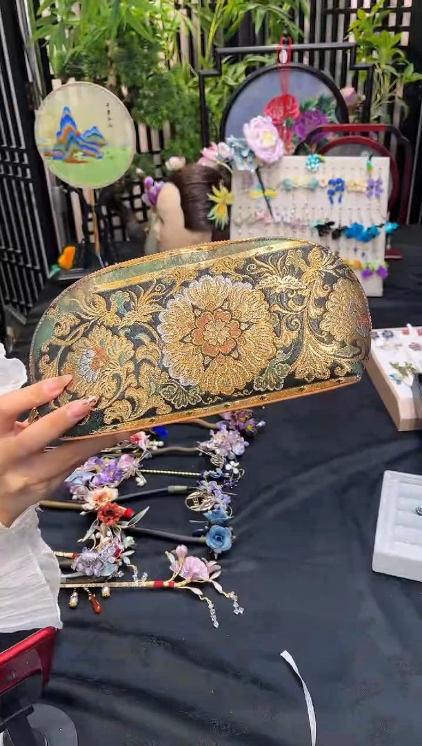 织绣C***苏非遗苏绣手工饰品