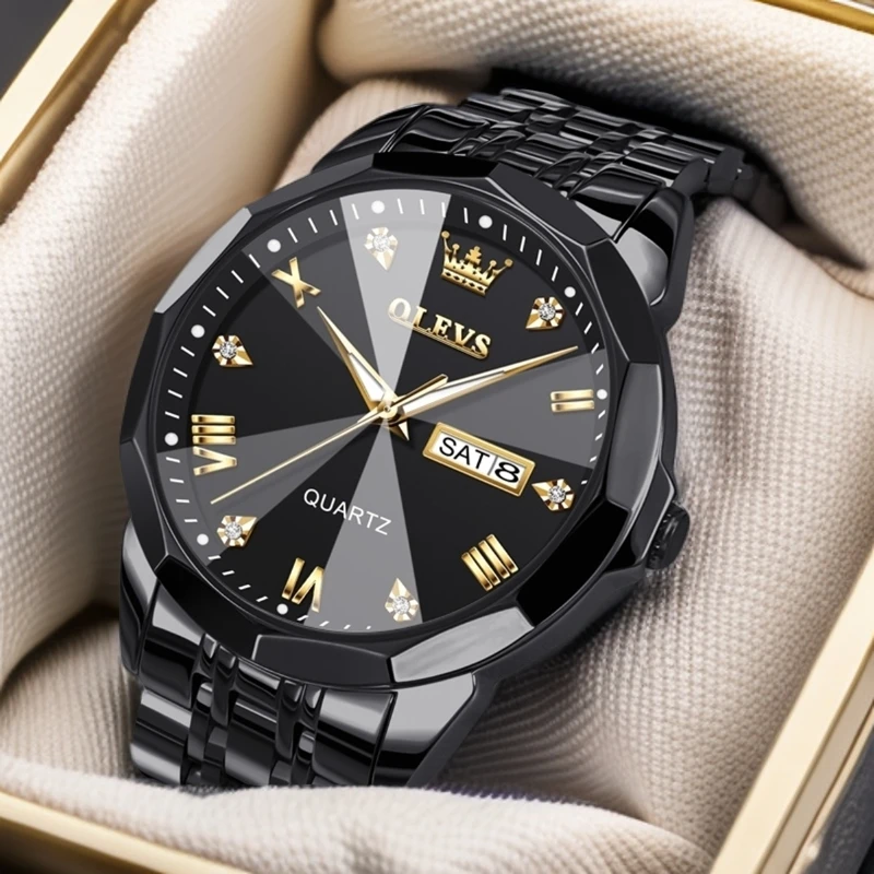 2025男士手表时尚高档男款多功能防水潮流镂空经典百搭日月星辰表