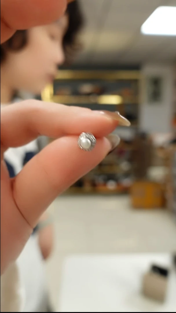 未镶嵌耳饰淡水珍珠2616