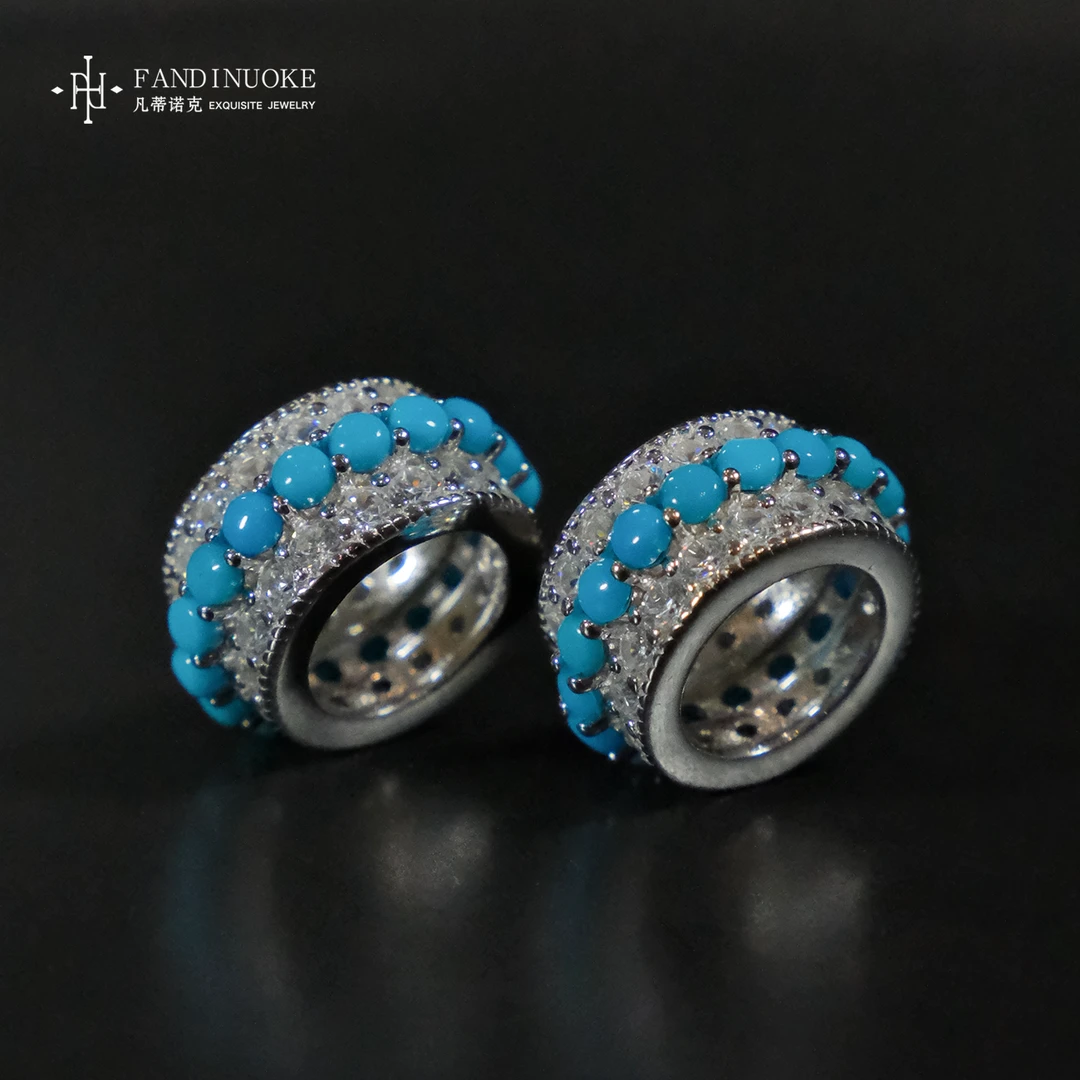 【加加专属】1 MJ36037-s925银绿松石吊坠-多样性发一件-2mm+