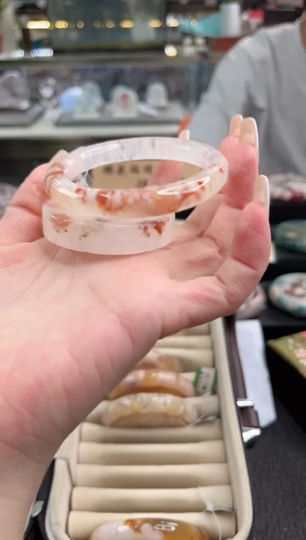 未镶嵌手镯石英质玉54圈口（赠品镯心）6984611