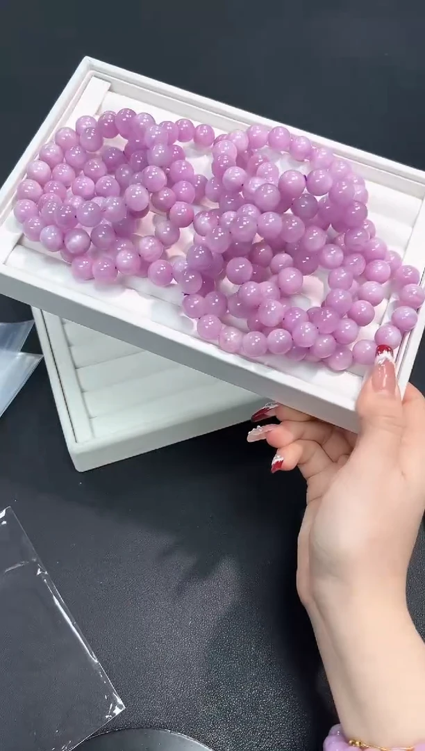 【闪购商品】锂辉石手串未镶嵌38j多样性发其一/1条12mm默认微瑕