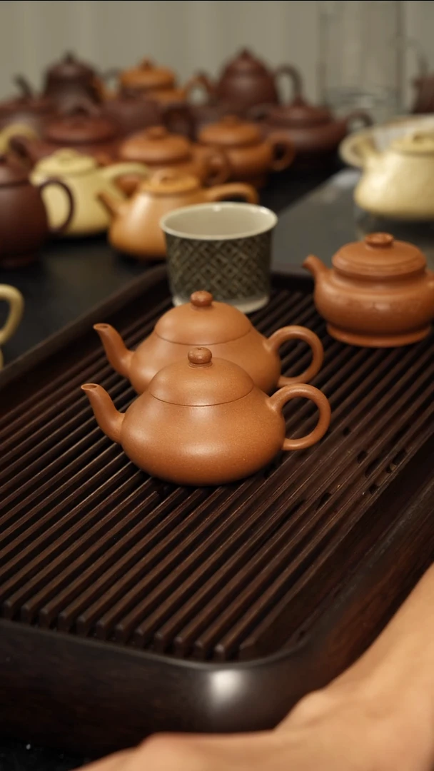 茶壶紫砂?****吗微微瑕120cc彩霞梨