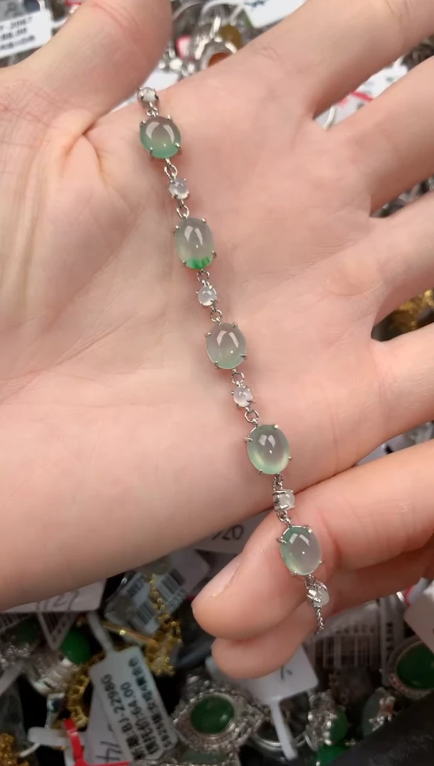 银S925镶嵌戒指翡翠2222      1