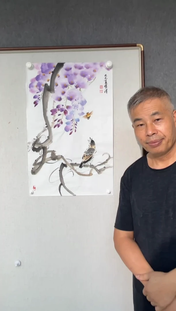 国画徐耀清老师开三