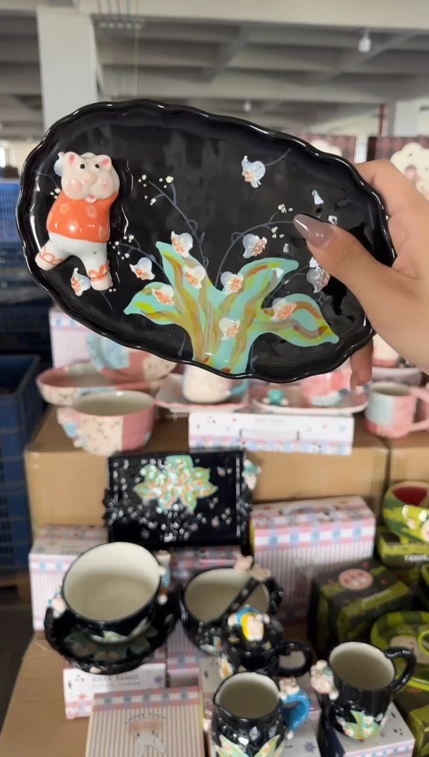 陶瓷【唯品瓷】手工手绘陶瓷直播间