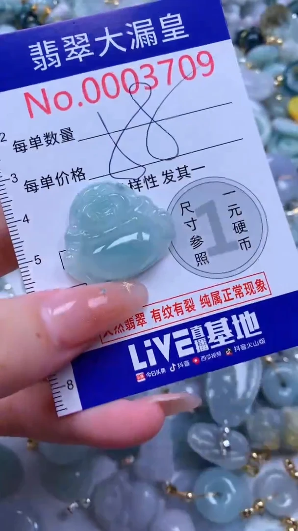 翡翠未镶嵌吊坠(不含链)3709