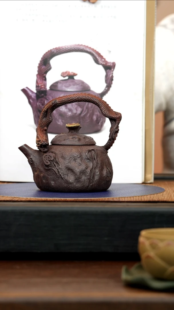 【闪购商品】紫砂茶壶GJF 紫泥 龙供春套组 280cc