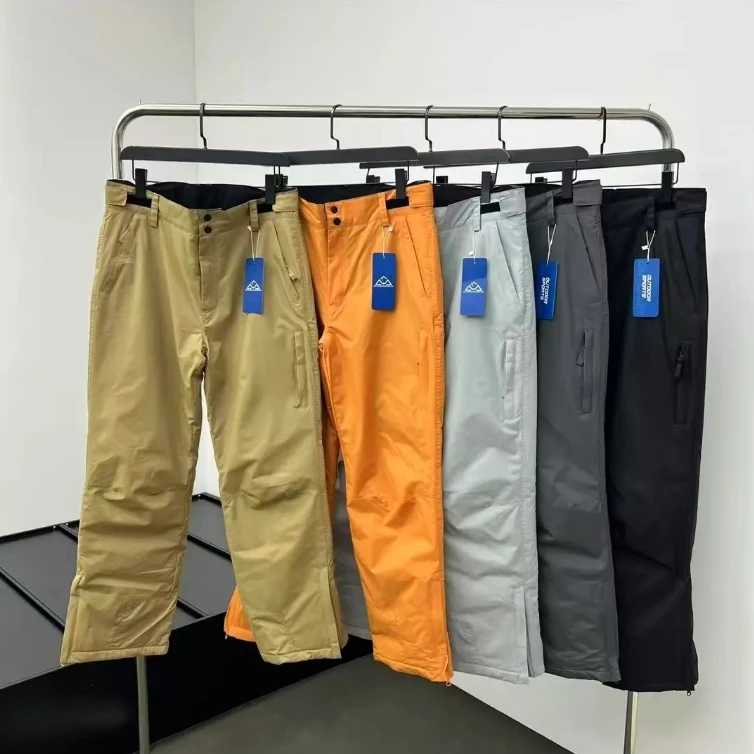 户外冲锋裤大码男士防风防雨雪加厚棉裤滑雪裤保暖耐磨长裤