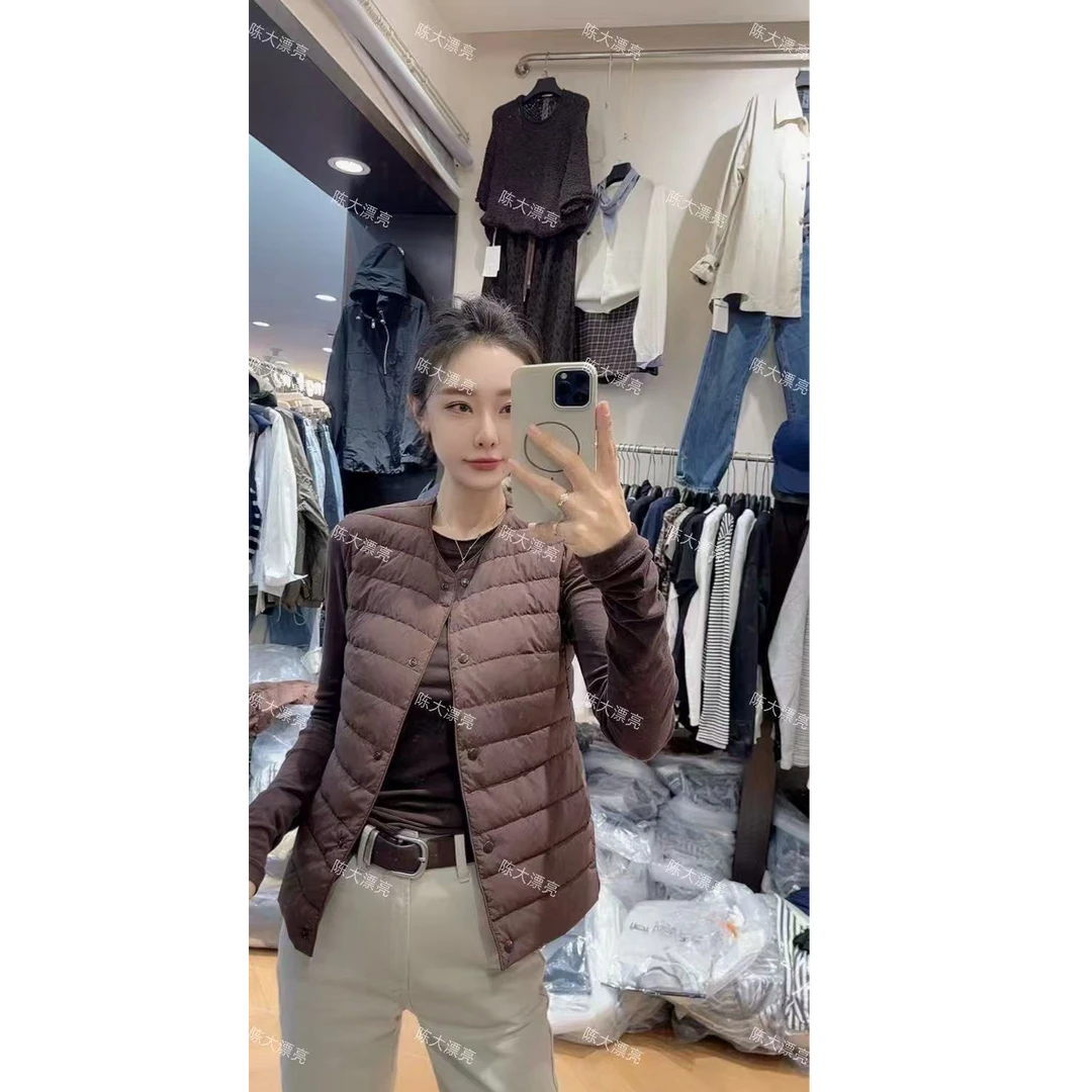 CD/PL“新款纯色羽绒马夹女冬款
