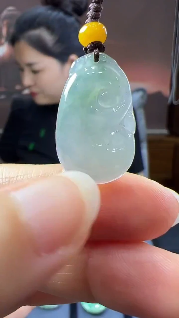 未镶嵌挂件翡翠如意手机挂