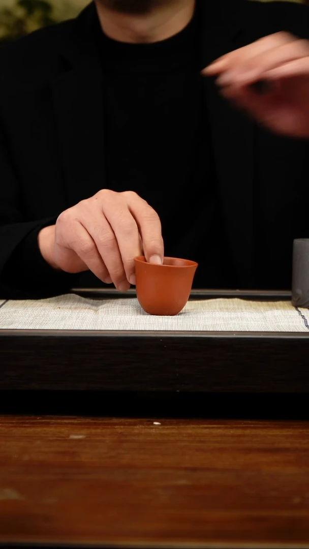 茶壶紫砂朱泥铃铛杯