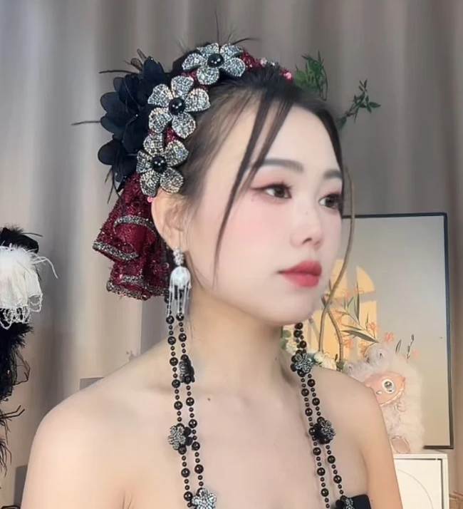 夜宴 原创设计女发卡古装法式复古对夹发夹抓夹日韩配饰