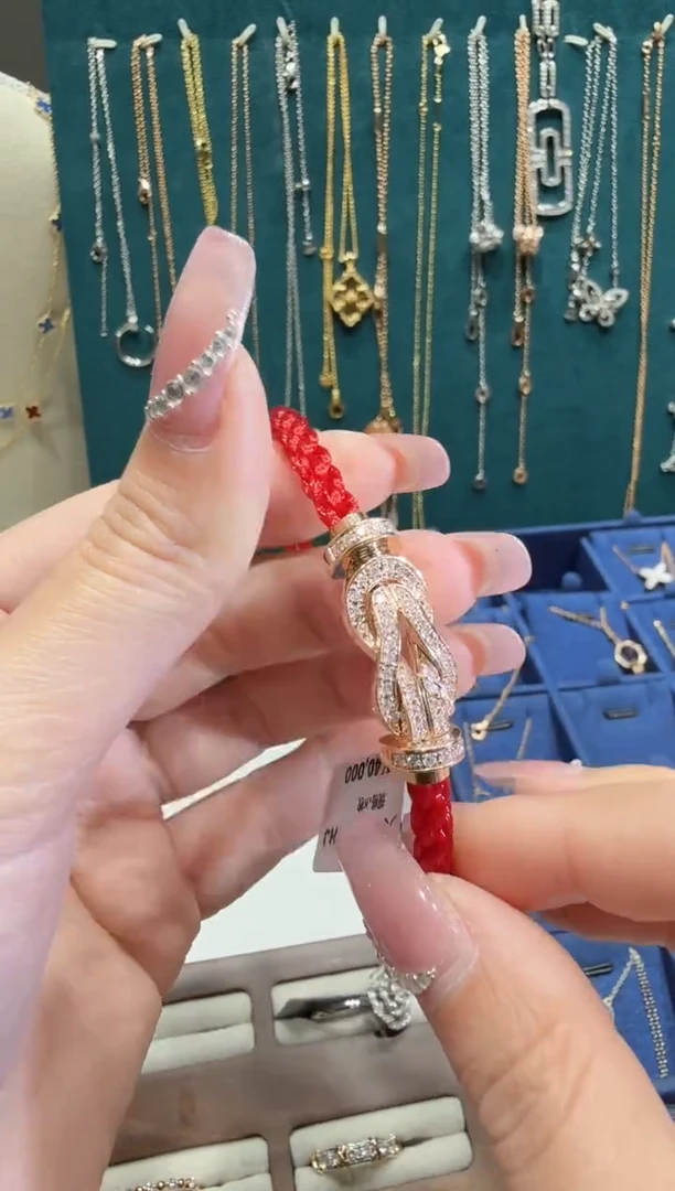 18K金镶嵌.钻石钻石手绳