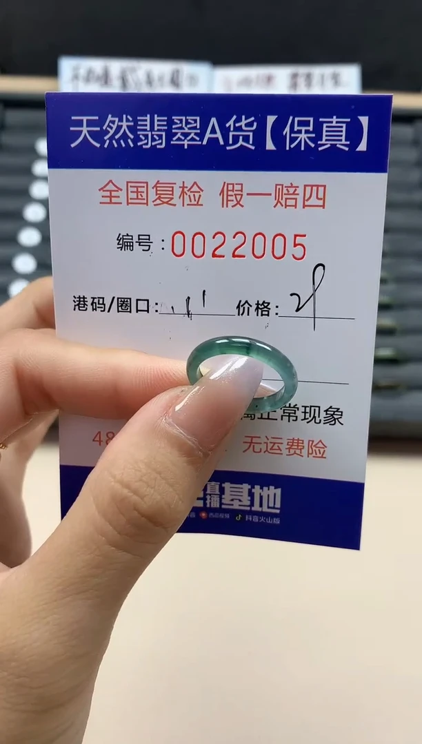【闪购商品】翡翠戒指未镶嵌天然22005