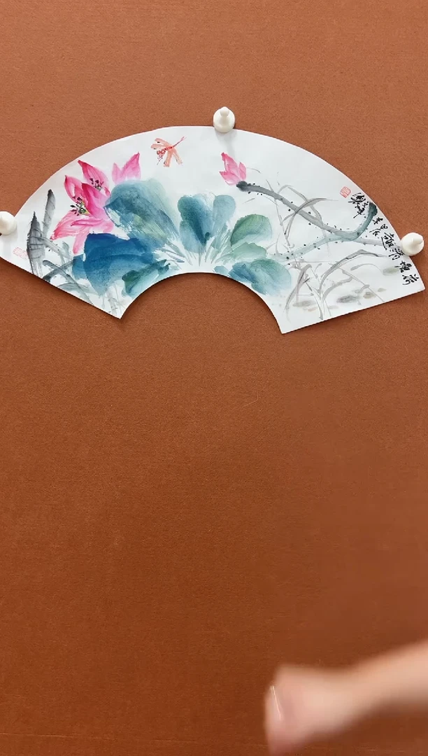 国画李文峰一平尺扇面作品