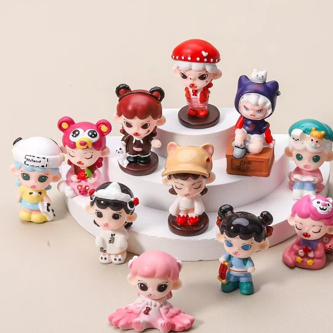 对对碰8款彩绘捣蛋娃娃不能说的秘密树脂萌粒摆件
