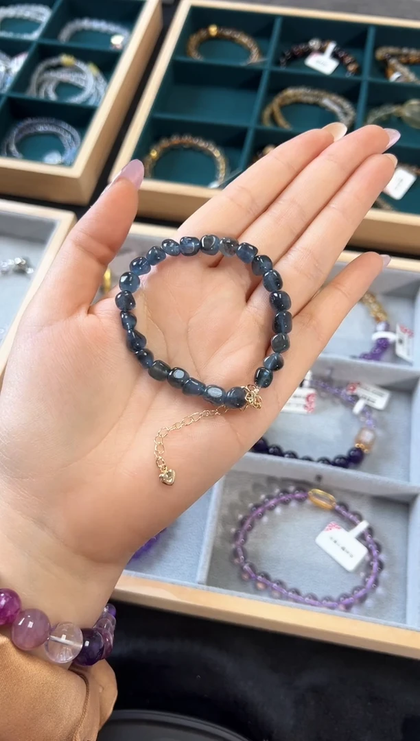 【闪购商品】海蓝宝石手链未镶嵌多样性发货发其一微色差