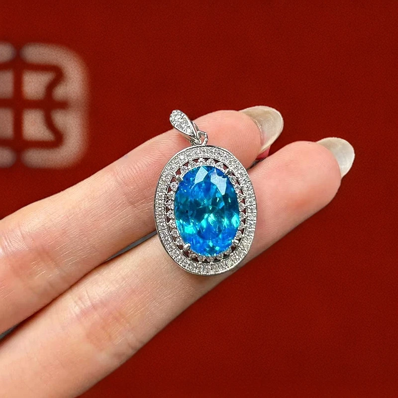 意大利GD-奢华气质海蓝梦幻彩色吊坠701