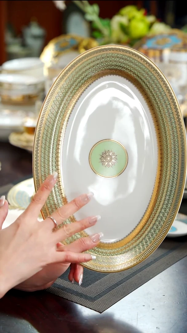 瓷片12英寸平盘1个