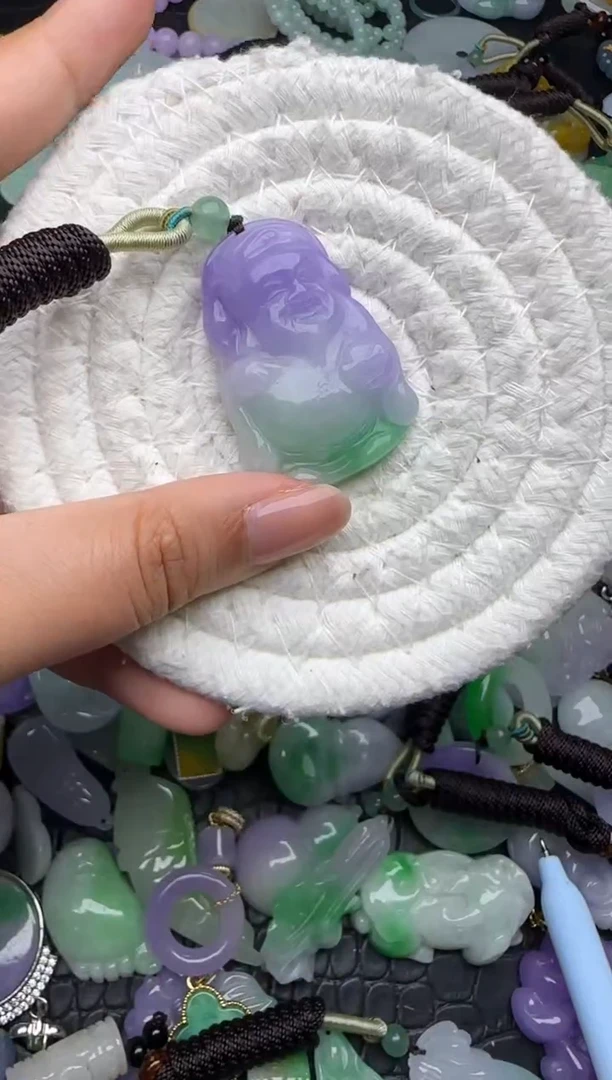 颈饰未镶嵌翡翠缅甸翡翠吊坠