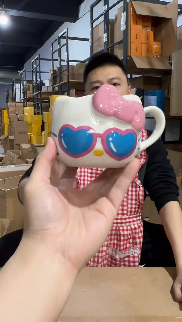 【闪购商品】杯陶瓷小号眼镜kt头杯