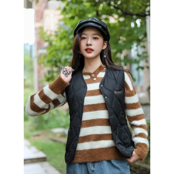 秋冬必备高质女士绵羊毛马甲 S9016 DY