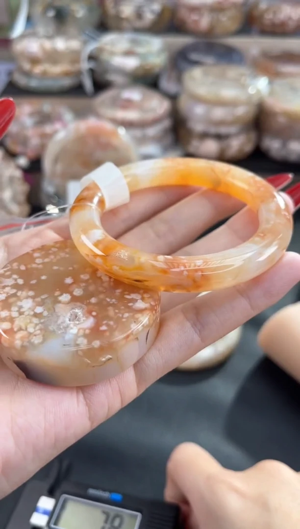 未镶嵌手镯石英质玉51（镯心赠品 不保证完美）