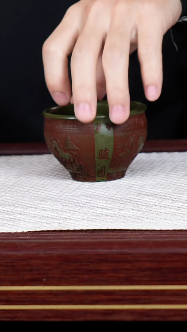 茶杯紫砂宜兴原矿紫砂 全手工制作