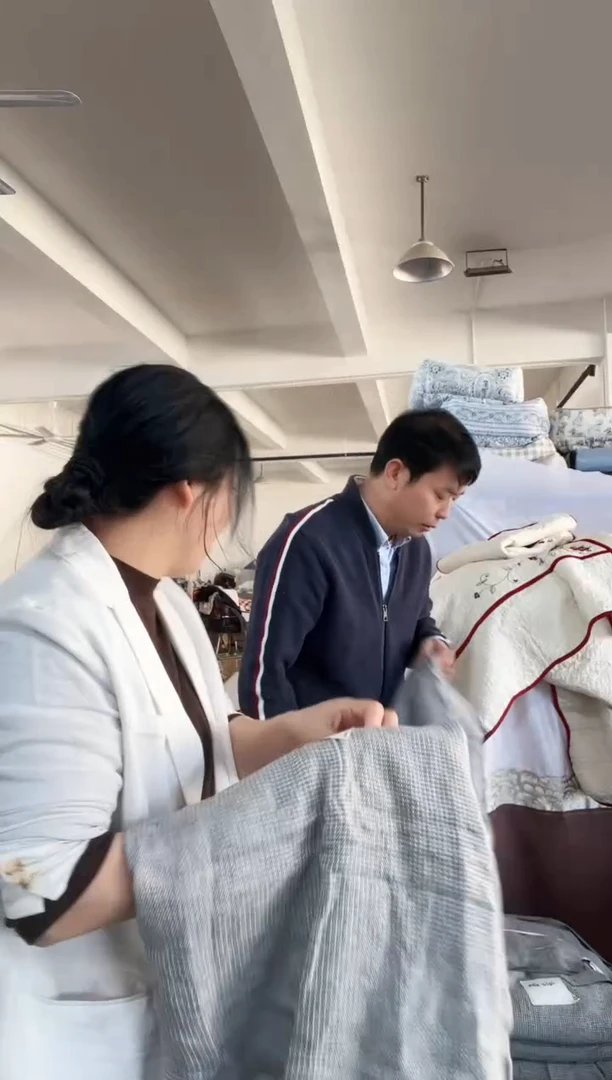 棉棉A07 210*210  亚麻被套