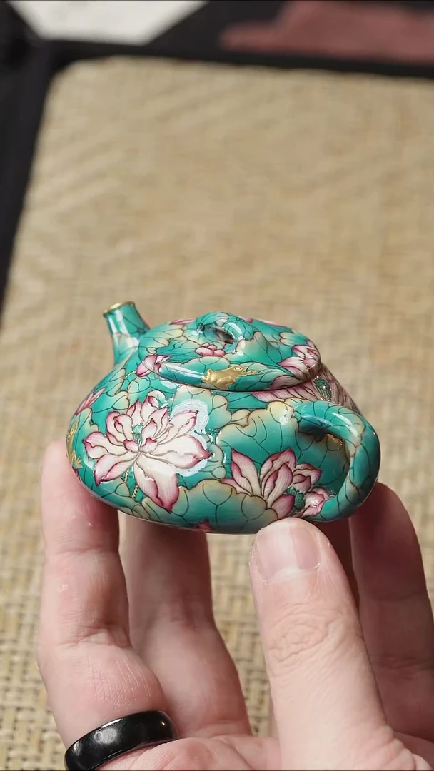 茶壶紫砂五堂 万花石瓢