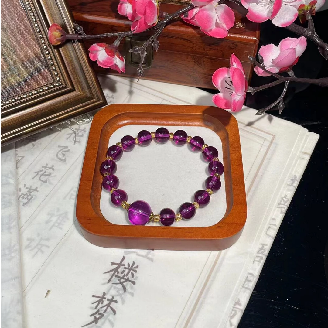 (原创设计）天然紫水晶10mm手串手链一SC3003