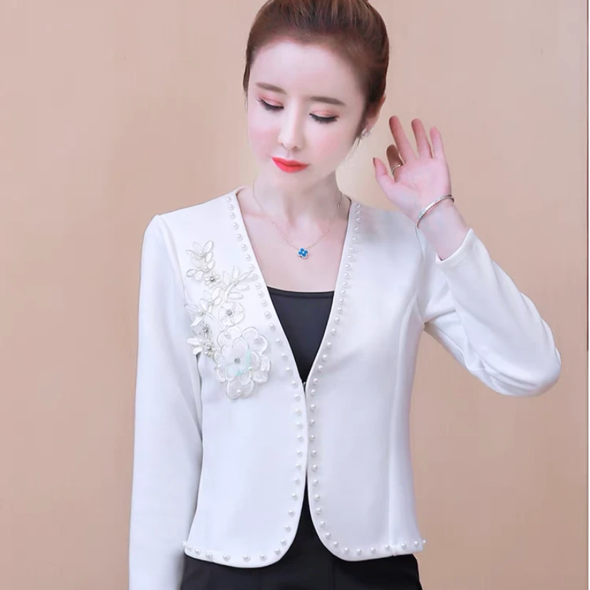 【小香风】百搭中式时尚显瘦长袖气质日常短款旗袍外搭