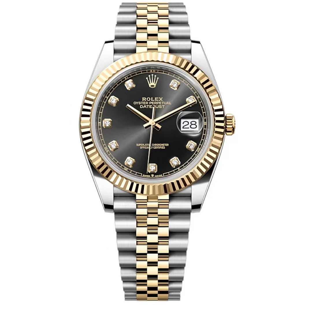 99新  劳力士日志型 m126333-0006/智超/自动/间金/41mm/24全套