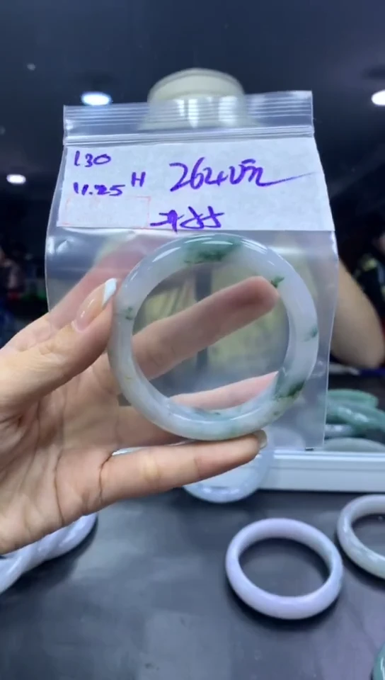 未镶嵌定制翡翠130手镯55+2640元+拍一发一