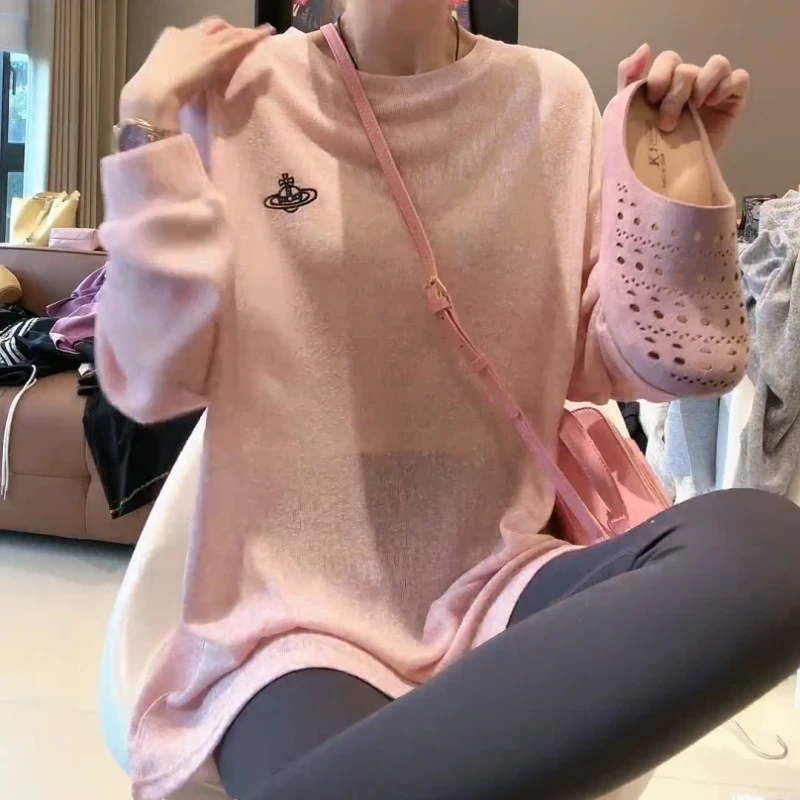 【星球卫衣】欧若风时尚长袖百搭休闲轻奢气质打底衫LK2502571